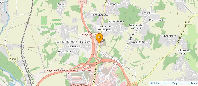 localisation de l'entreprise B.B.T. HOLDING à CHAMPNIERS