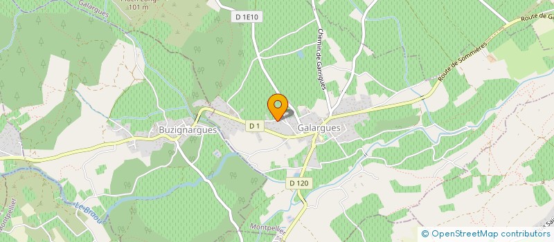 localisation de l'entreprise B.B. TRANS  GALARGUES