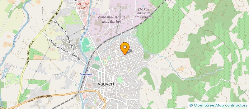 localisation de l'entreprise B&B TRANSPORT à VAUVERT