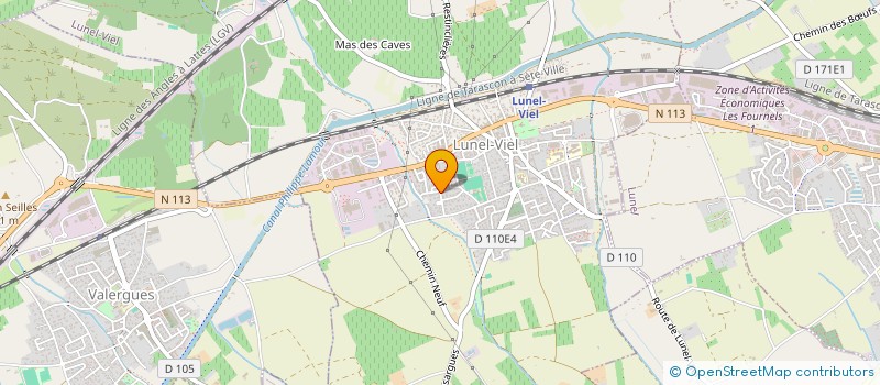 localisation de l'entreprise B.B.W  LUNEL-VIEL