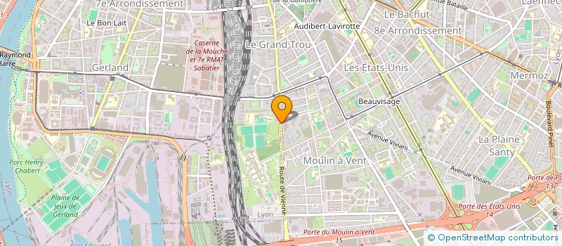 localisation de l'entreprise B&B WORLD à VENISSIEUX