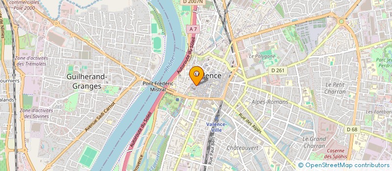 localisation de l'entreprise B-BACK  VALENCE