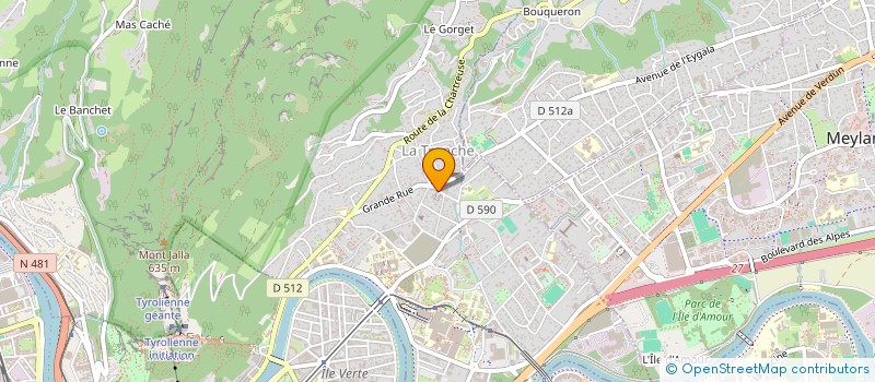 localisation de l'entreprise B BADINE à LA TRONCHE