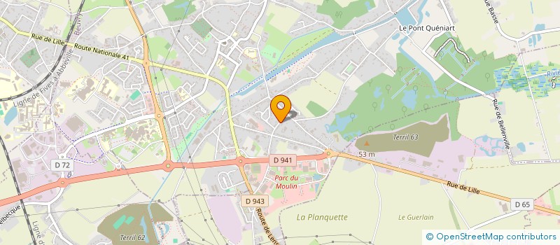 localisation de l'entreprise B BAT RENOV  BEUVRY