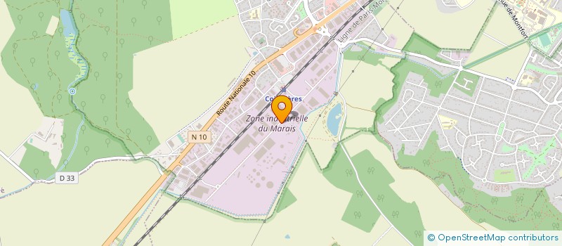 localisation de l'entreprise B BATI  COIGNIERES