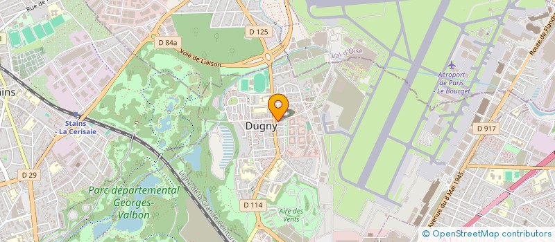 localisation de l'entreprise B' BEAUTY à DUGNY