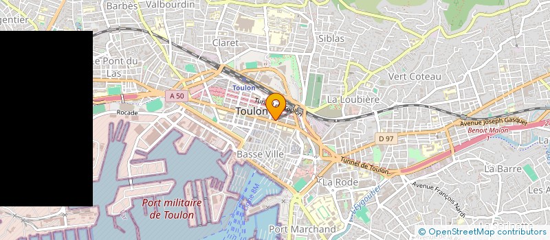 localisation de l'entreprise B. BERNARD ET C. JAMET PHARMACIE  TOULON