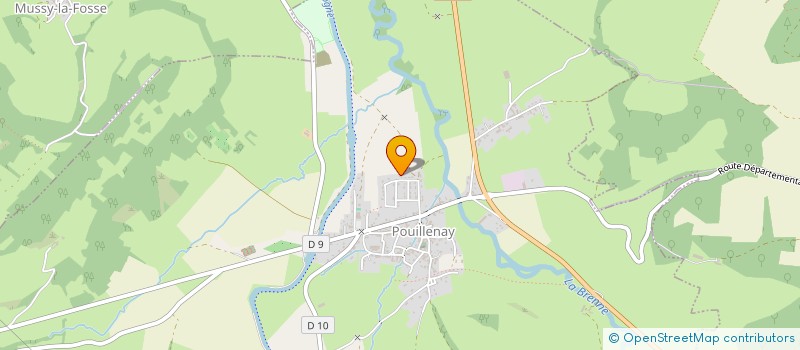 localisation de l'entreprise B&BL  POUILLENAY