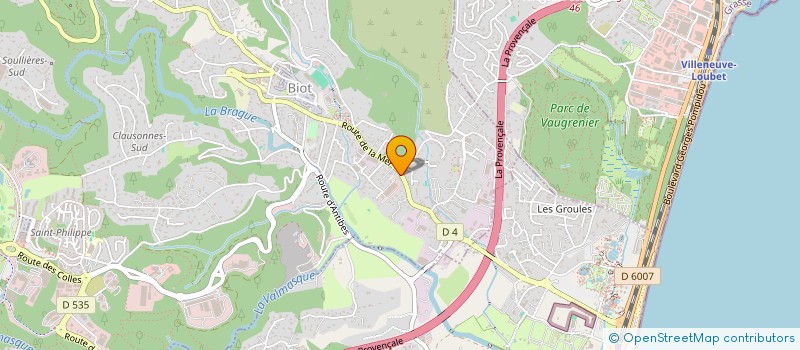 localisation de l'entreprise B-BOX à BIOT