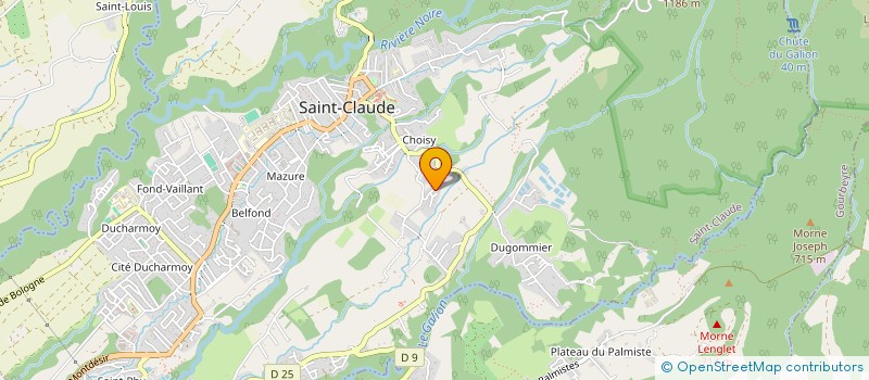 localisation de l'entreprise B-BRINK à SAINT-CLAUDE
