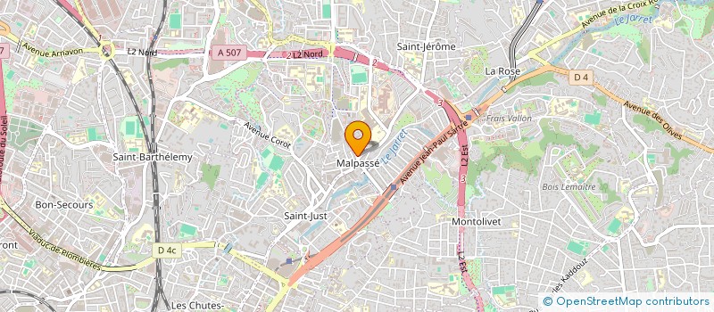 localisation de l'entreprise B.C 13000  MARSEILLE