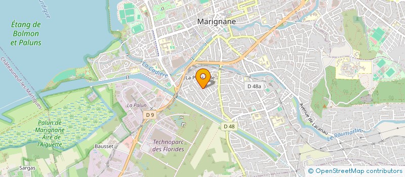localisation de l'entreprise B.C à MARIGNANE