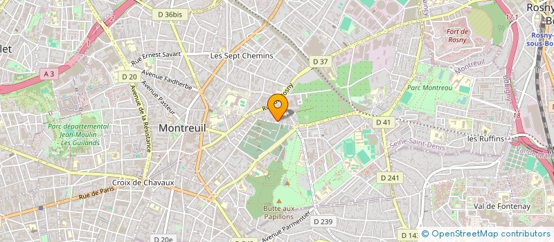 localisation de l'entreprise B.C à MONTREUIL