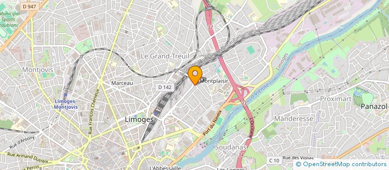 localisation de l'entreprise B&C à LIMOGES