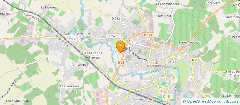 localisation de l'entreprise B & C à JONZAC