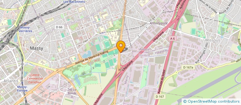 localisation de l'entreprise B C  MASSY