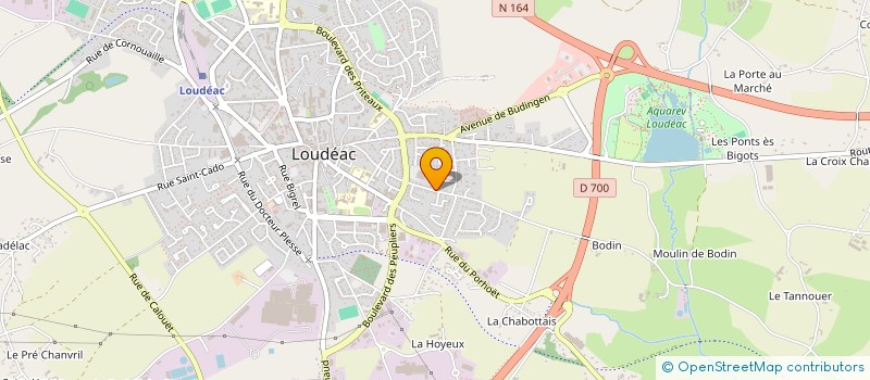 localisation de l'entreprise B&C à LOUDEAC