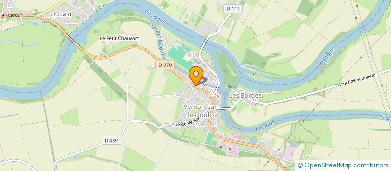 localisation de l'entreprise B&C à VERDUN-SUR-LE-DOUBS