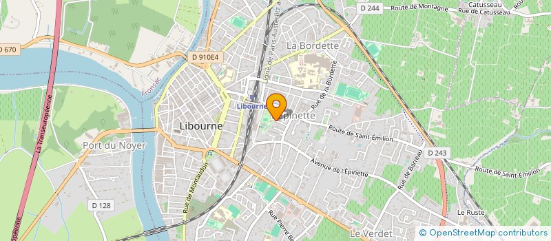 localisation de l'entreprise B.C.A.  LIBOURNE