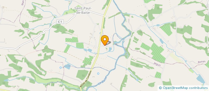 localisation de l'entreprise B.C.A  BARCELONNE-DU-GERS