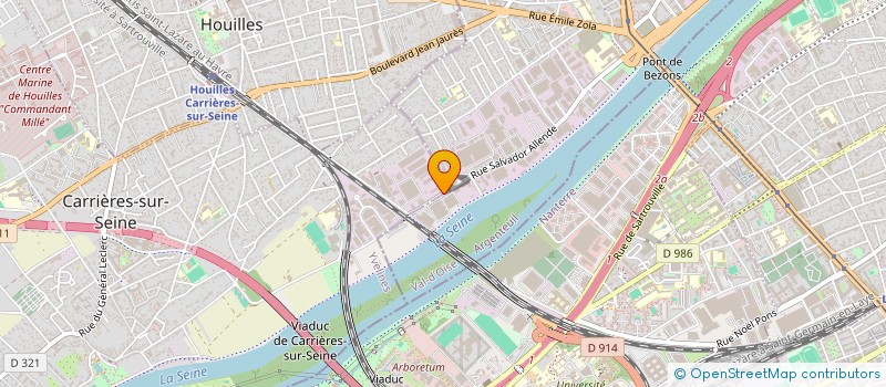 localisation de l'entreprise B.C.A  CARRIERES-SUR-SEINE