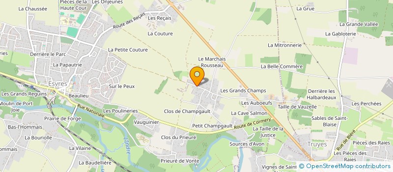 localisation de l'entreprise B-C-B  ESVRES