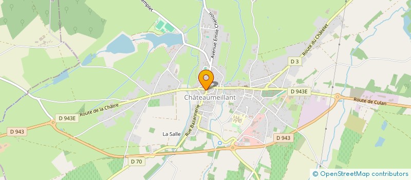 localisation de l'entreprise B.C.B.G. à CHATEAUMEILLANT