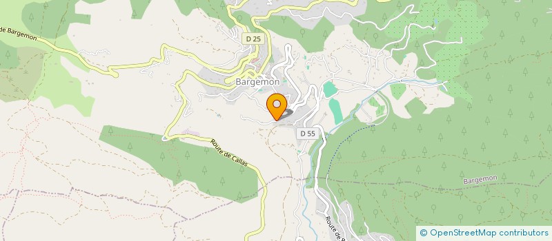 localisation de l'entreprise B.C.C.F.  BARGEMON