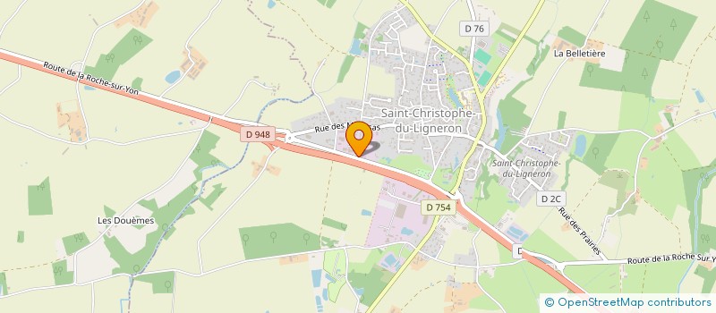 localisation de l'entreprise B.C.C.S. à SAINT-CHRISTOPHE-DU-LIGNERON