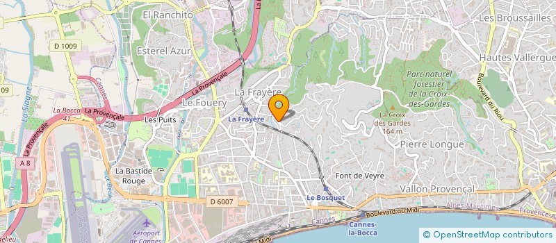 localisation de l'entreprise B&C COIF à CANNES