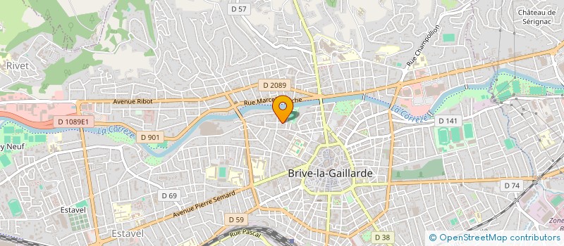 localisation de l'entreprise B.C. COURSES EXPRESS à BRIVE-LA-GAILLARDE