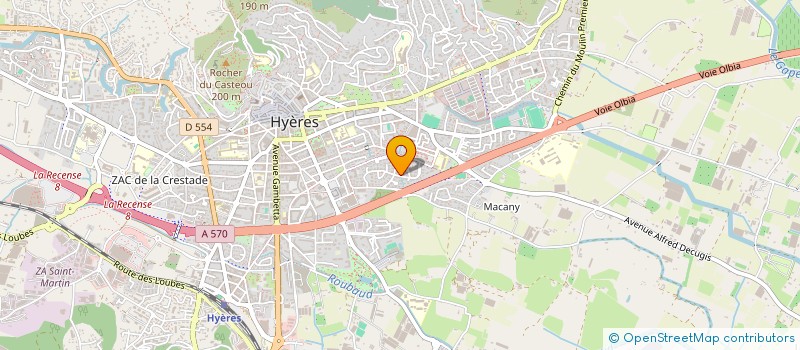 localisation de l'entreprise B & C CUERS SUD INVEST  CUERS