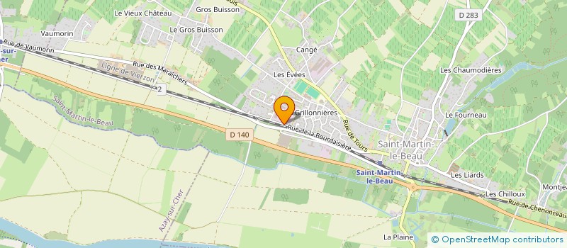 localisation de l'entreprise B.C.D  SAINT-MARTIN-LE-BEAU