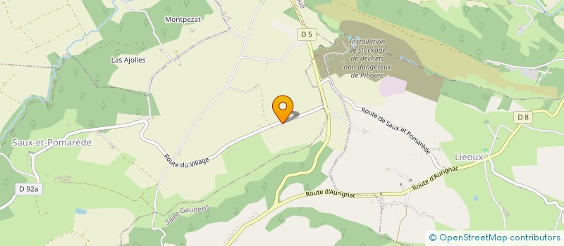 localisation de l'entreprise B C D E L  SAUX-ET-POMAREDE
