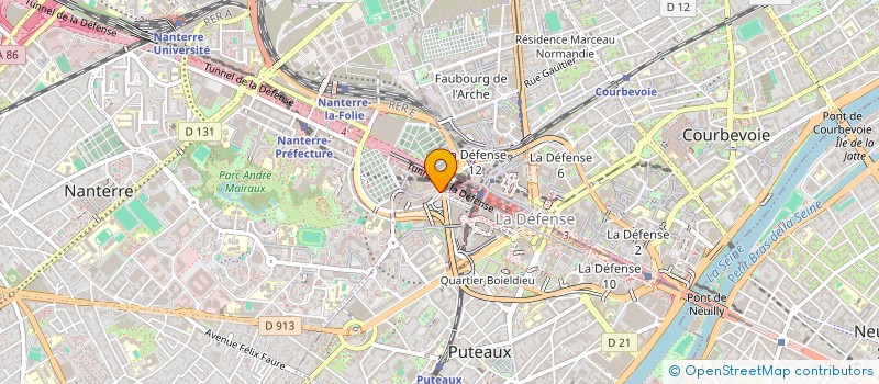 localisation de l'entreprise B C D TRAVEL FRANCE  PARIS