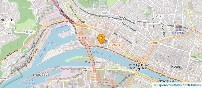 localisation de l'entreprise B&C DESIGN  ROUEN