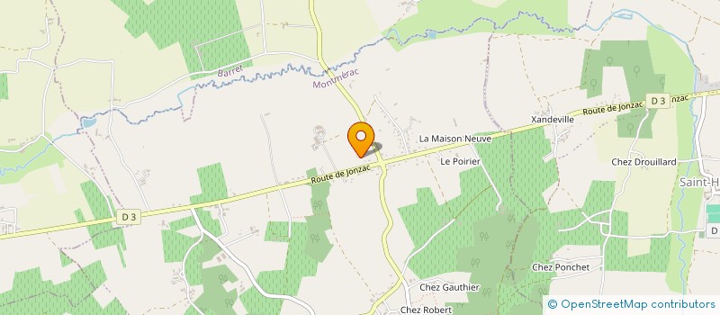 localisation de l'entreprise B.C DISTRIBUTION à MONTMERAC