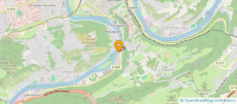 localisation de l'entreprise B.C.E. à BESANCON