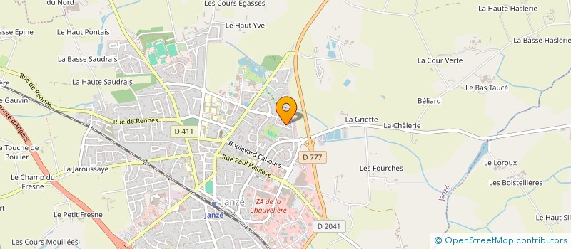 localisation de l'entreprise B C E  JANZE