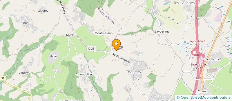 localisation de l'entreprise B&C ELEC  CHAPEIRY