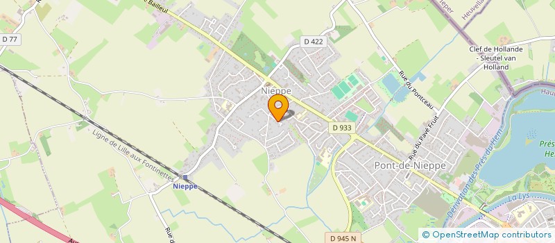 localisation de l'entreprise B.C.F.  NIEPPE