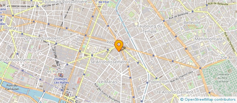 localisation de l'entreprise B C F ETUDE CONCEPT  PARIS