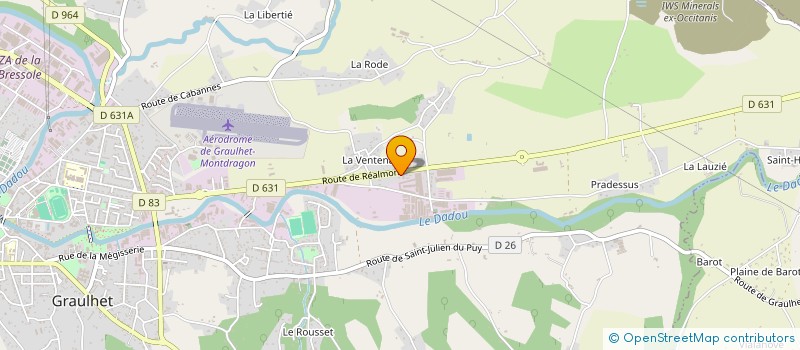 localisation de l'entreprise B.C.F IMMOBILIER  GRAULHET