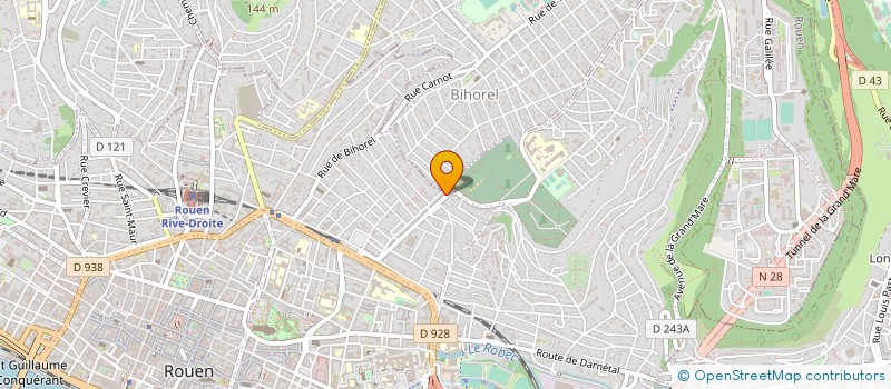 localisation de l'entreprise B.C.FI à ROUEN