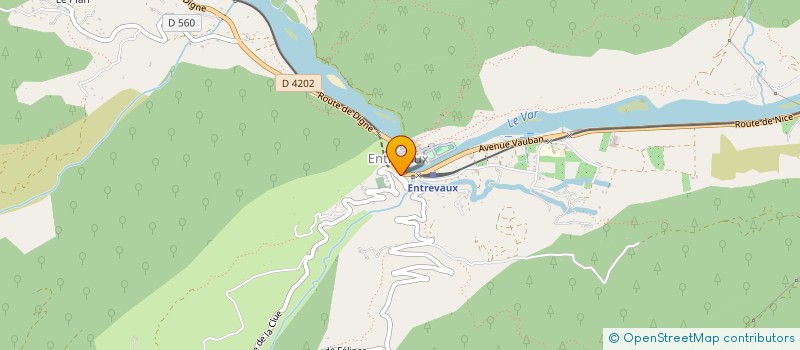 localisation de l'entreprise B C FOUGERES à ENTREVAUX