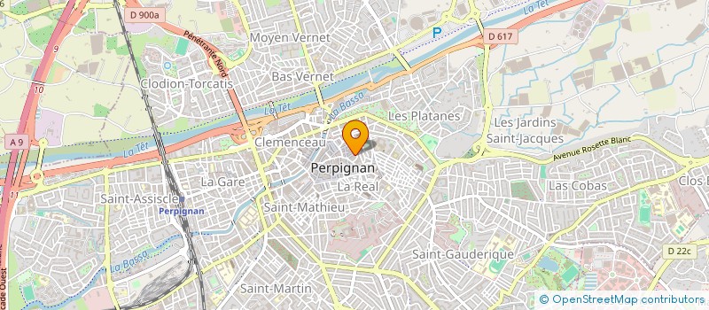 localisation de l'entreprise B.C.G.E. à PERPIGNAN