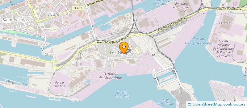 localisation de l'entreprise B.C. & G.L.P. à LE HAVRE