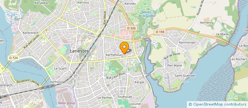 localisation de l'entreprise B.C.G.O. BATIMENT CONSTRUCTION GROS  OEUVRE  MESLAN