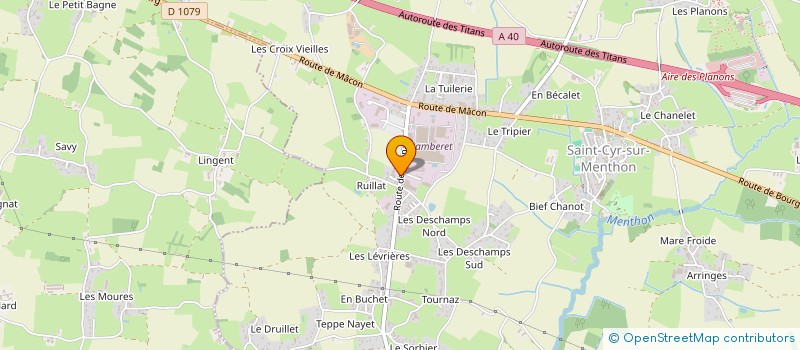 localisation de l'entreprise B C H M à SAINT-CYR-SUR-MENTHON