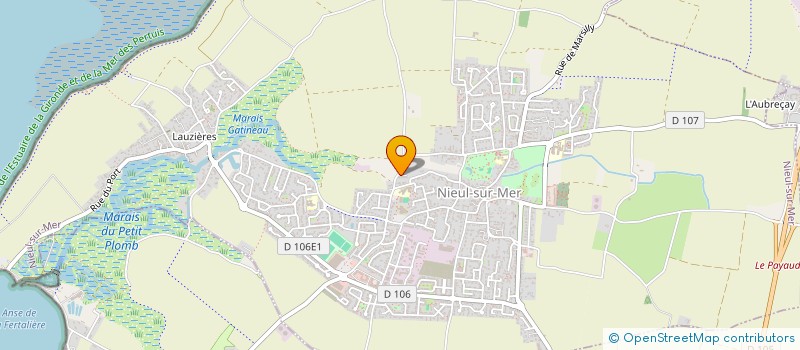 localisation de l'entreprise B.C.I.  NIEUL-SUR-MER